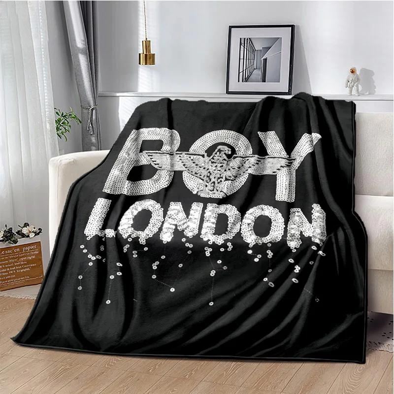 Уникальное одеяло в британском панк-стиле с логотипом B-BOY LONDON Eagle, напечатанное на фланели, для дивана, декоративное постельное белье, плед