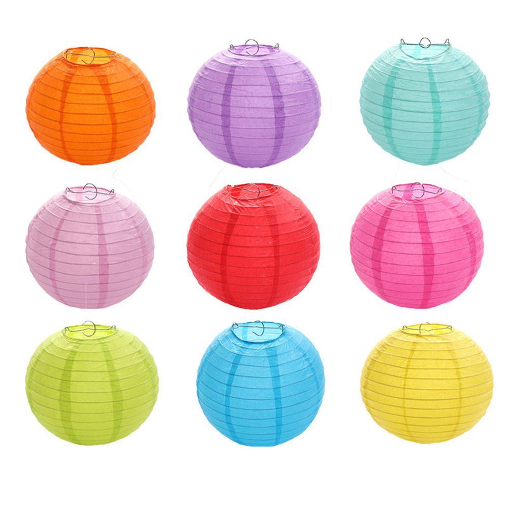 Party Supplies Paper Lamp Ball Hanging Lanterns Mid Autumn Festive Lanterns Round Paper Lanterns