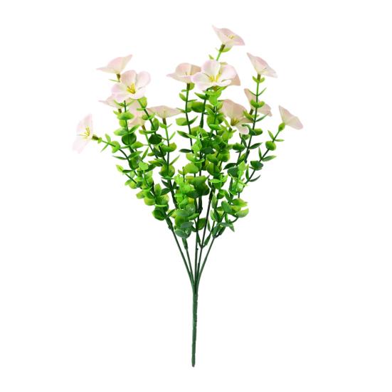 Artificial Flowers for Outdoors UV Resistant Mixed Bundles Fake Wildflower Bouquet Realistic Spring Planter Filler for Hanging Baskets Porch Patio