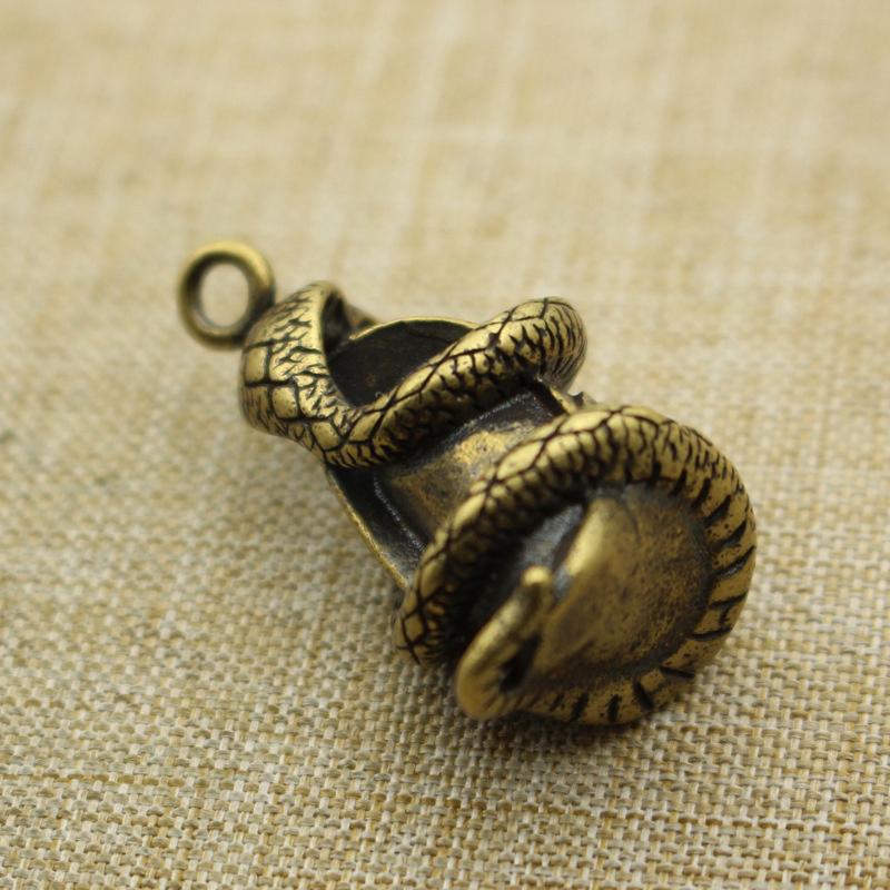 Латунные подвески в виде змеи со знаком зодиака, брелок своими руками, фигурки животных, украшения для сумок, автомобилей, украшения для дома, аксессуары