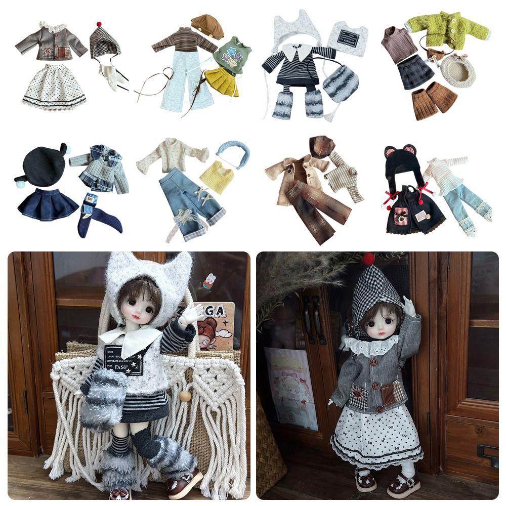 Платье для BJD 30 см, Масштаб 1/6, Наряд горничной, Повседневный комплект, Стиль принцессы Лолиты, С головным убором, Модный наряд, Подарок для детей