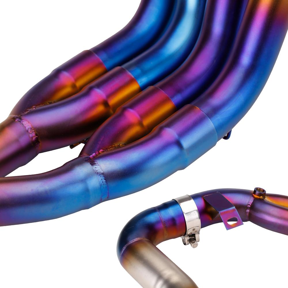 For HONDA CBR650R CB650R CBR650F CB650F 2014-2025 Motorcycle Exhaust Stainless Titanium Alloy Escape Front Link Pipe 51mm