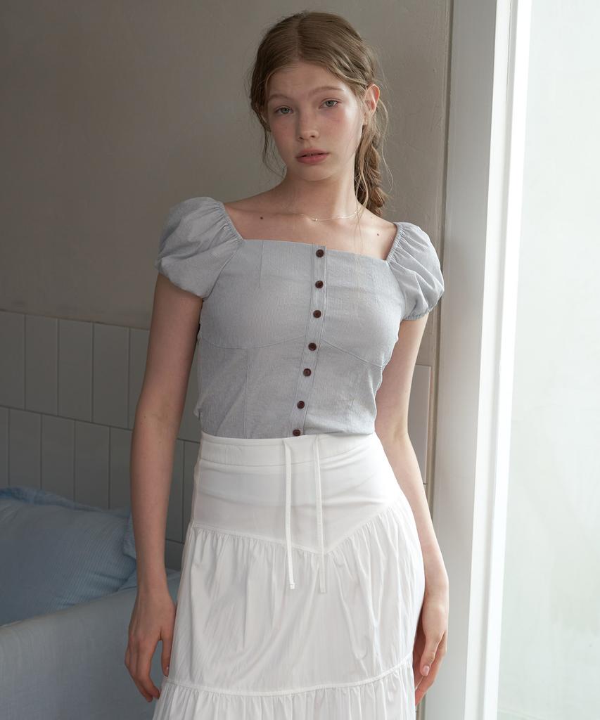 Блузка с пышными рукавами Peullobeu Bella_S/Bl