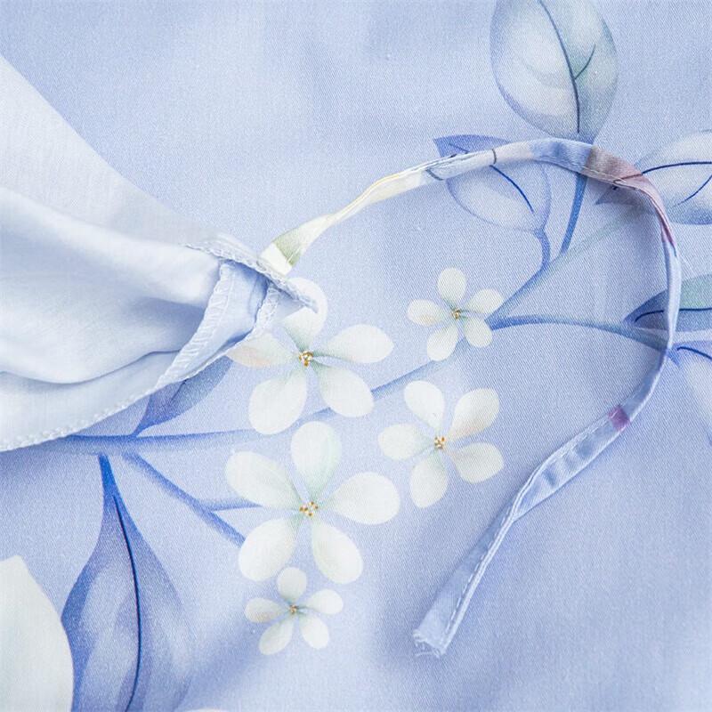 Mercury Home Textiles 'Flower Whisper Wind Chant' All-Cotton 4-Piece Bedding Set