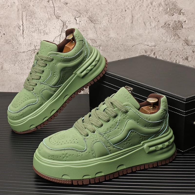 Мода 2025 новые спортивные белые туфли с принтом, повседневная обувь на толстой подошве, кроссовки, увеличивающие рост, мужские модные туфли zapatos sapat b13