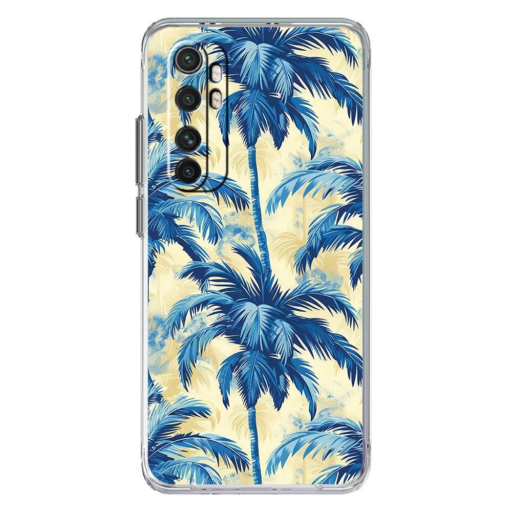 Чехол для телефона для Xiaomi Mi Poco X7 X6 X5 NFC X3 F7 Ultra F6 Pro F3 15 14T 14 13T 11 12 13 Lite Прозрачный ТПУ чехол Кокосовая пальма