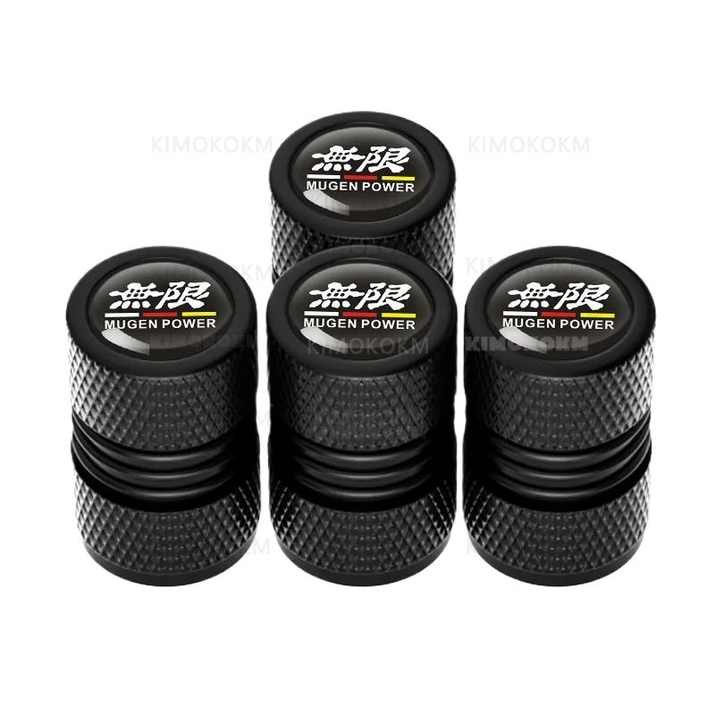 4Pcs/Set For Mugen Power Civic Accord Tires Wheel Valve Cap Cover For Mugen Tire Wheel Valve Dust Caps Tyre Rim Stem Covers Valve Stems 1