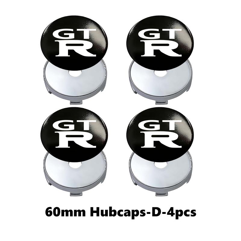 For Nissan ArR4For Nissan Metal Car Wheel Center Hub Cap Rim Cover Emblem Stickers GTR Juke Sentra Altima Murano Pulsar Almera Qashqai