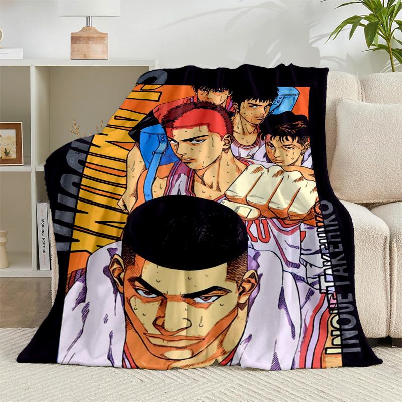 1PC Anime Basketball Heroes Flannel Blanket Gift, Suitable for Both Men And Women, Soft Ideal for Beds And Sofa, Birthday Or Christmas Gift