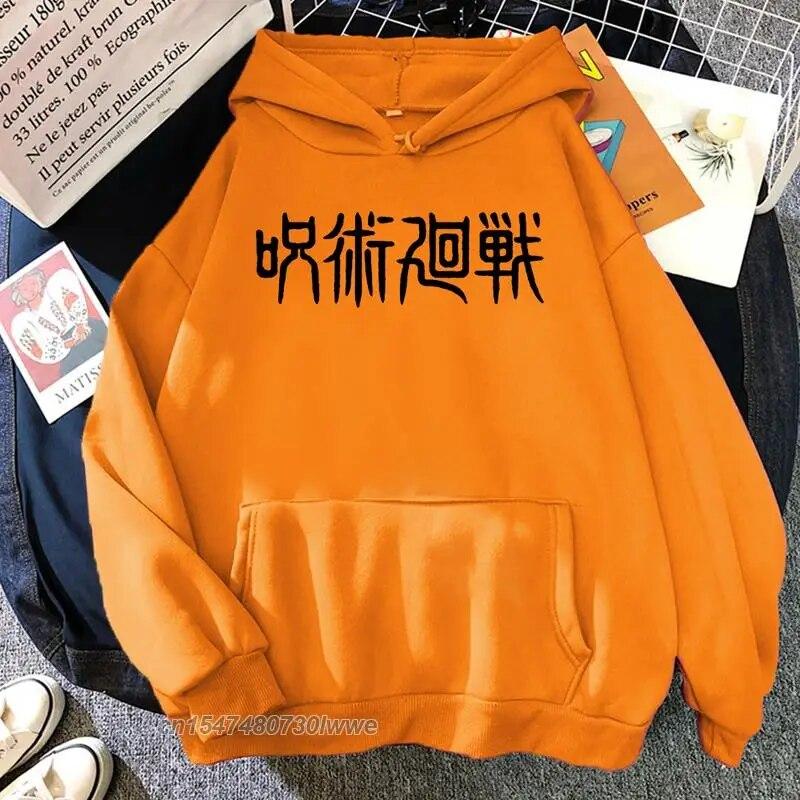 Jujutsu Kaisen, японский аниме-принт, унисекс, толстовка с принтом, корейские повседневные аниме-худи, осенняя теплая толстовка в стиле Харадзюку для парней