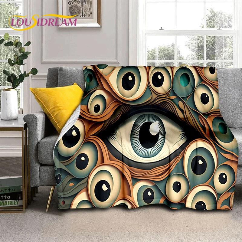 3D Evil Eye Turkey Blue Nazar Eye of Horus Мягкие фланелевые одеяла, плед, удобное одеяло для пикника, кровати, дивана, спальни