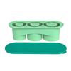 3 Cavity Ice Tray For Stanley Cup Tumbler Cup Silicone Ice Mold with Lid Summer Ice Maker Cylinder-Shape Reusable