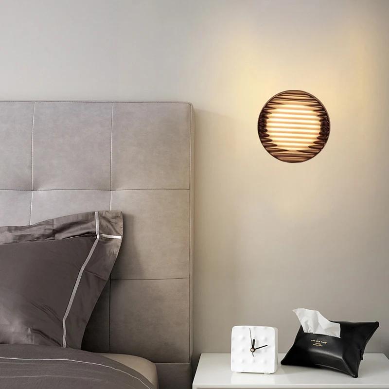 Светодиодная лампа Amber Jelly Small Wall Sconses, украшение для прикроватной комнаты, светильник для прохода в отеле