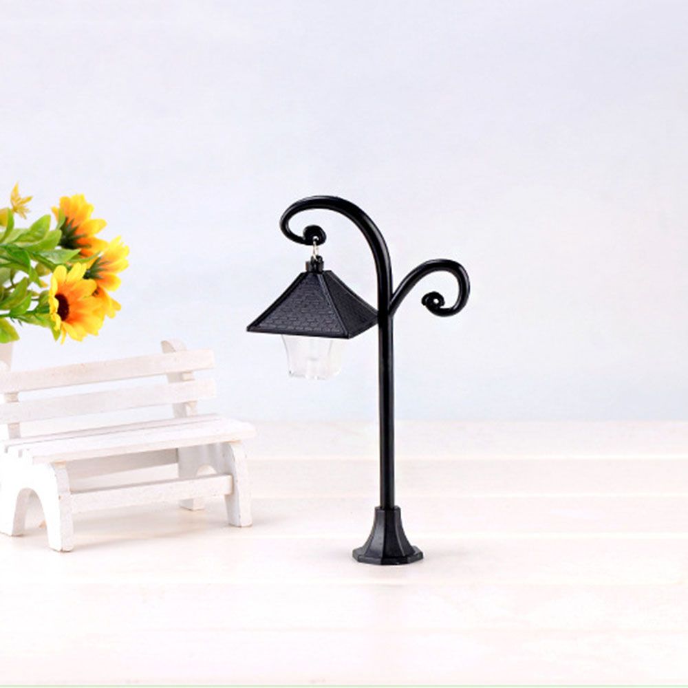 Пейзаж бонсай орнамент домашний декор миниатюры дорожный фонарь модель уличный фонарь фигурка уличный фонарь