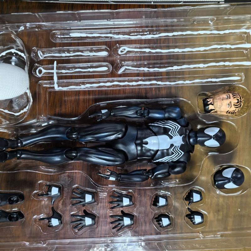 Новейший Оригинальный Завод Ct Mafex147 Симбиот Человек-Паук Мультяшная Версия Костюма Венома Питер Паркер Может Делать Модель Игрушка Подарки