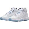 Jordan Air Jordan 11 Амортизация от ударов по пятке Высокие Детские Баскетбольные Кроссовки Белые 378038-104