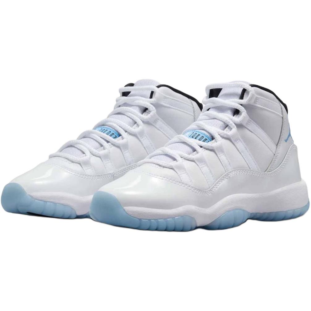 Jordan Air Jordan 11 Амортизация от ударов по пятке Высокие Детские Баскетбольные Кроссовки Белые 378038-104