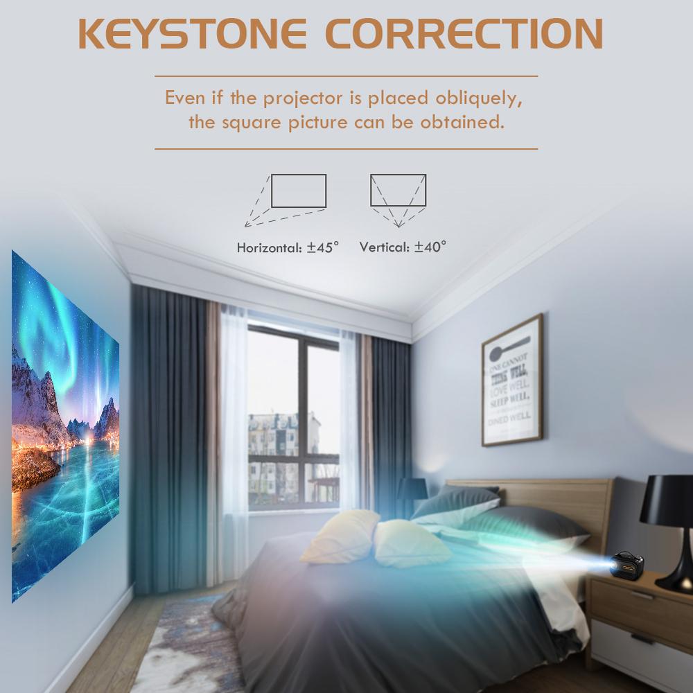 Vivicine P16 Android 9.0 Smart Pocket 3D 4K Mini Projector,Support Miracast Airplay 5G Wifi Home Video Game Proyector Beamer