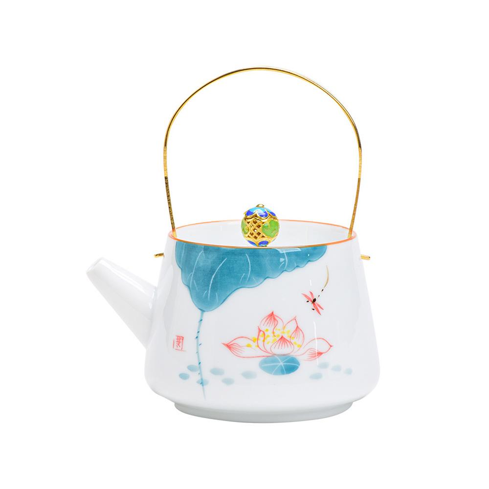 Hand Painted Lifting Beam Pot Teapot Puer Tea Teapots Tea Ceremony Set Heated Kettle Kettle Oriental Moroccan Teapot Clay Gaiwan