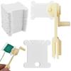 50Pcs Plastic Floss Bobbins Set Embroidery Floss Organizer Bobbin Winder Craft DIY Sewing Storage Thread Organizer Holder