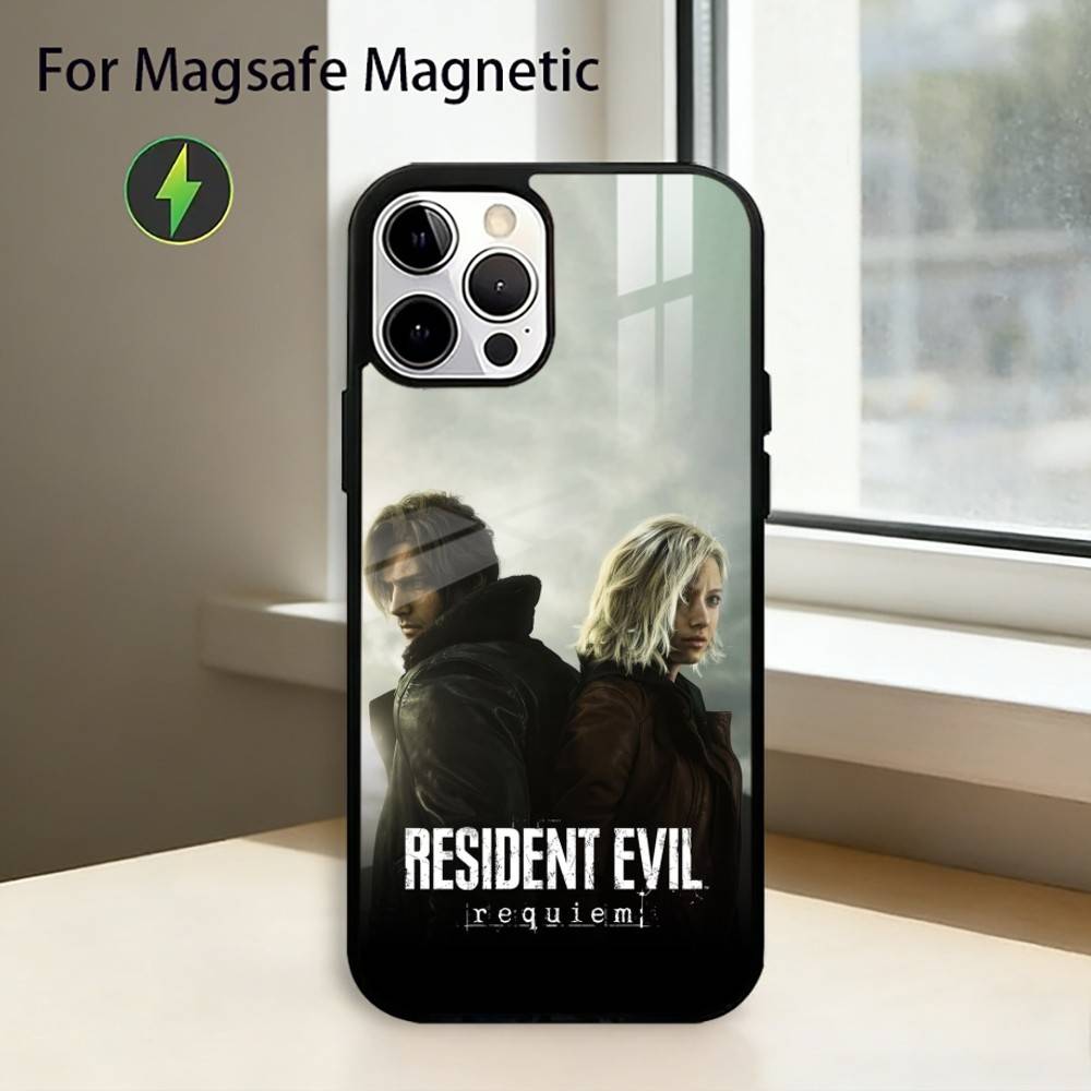 Чехол для телефона RER Ganme R-Resident Evil R-Requiem Для iPhone17,16,15,14,13,12,11 Plus,Pro Магнитный с Magsafe Беспроводная зарядка