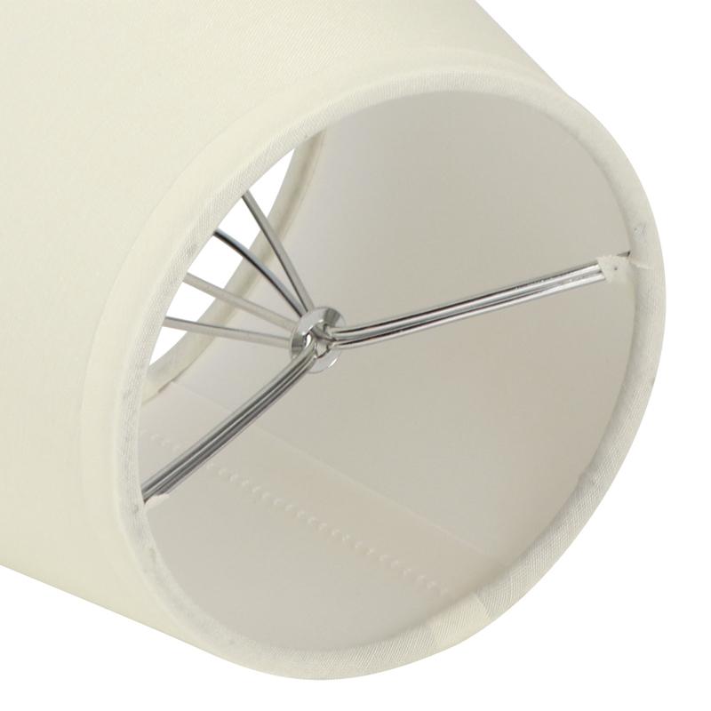 6Pcs Fabric Lamp Shade for E14 Bulbs Modern Simple Style Cream Coloured Lampshade Cover for Wall Lamp Chandelier Home Decoration