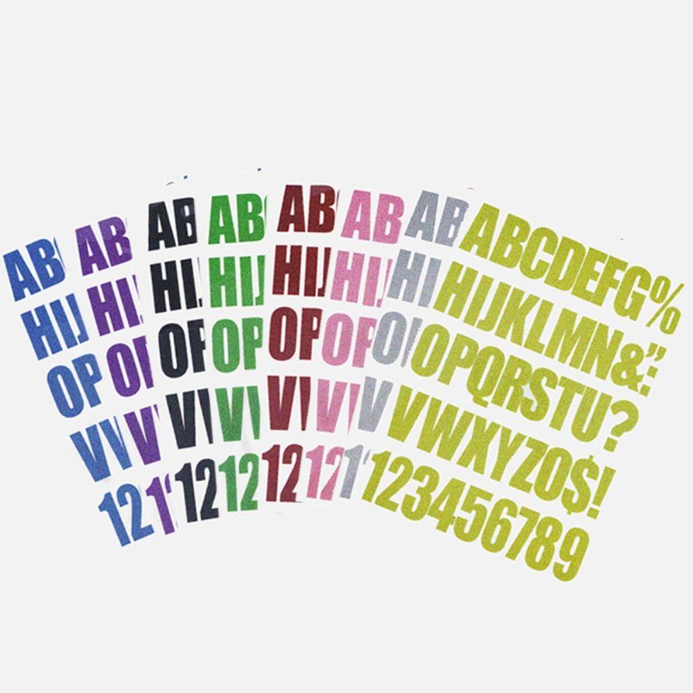 Цветные буквы и цифры, наклейки для одежды, украшение «сделай сам», футболка, сумка, шляпа, джинсовая куртка, украшение