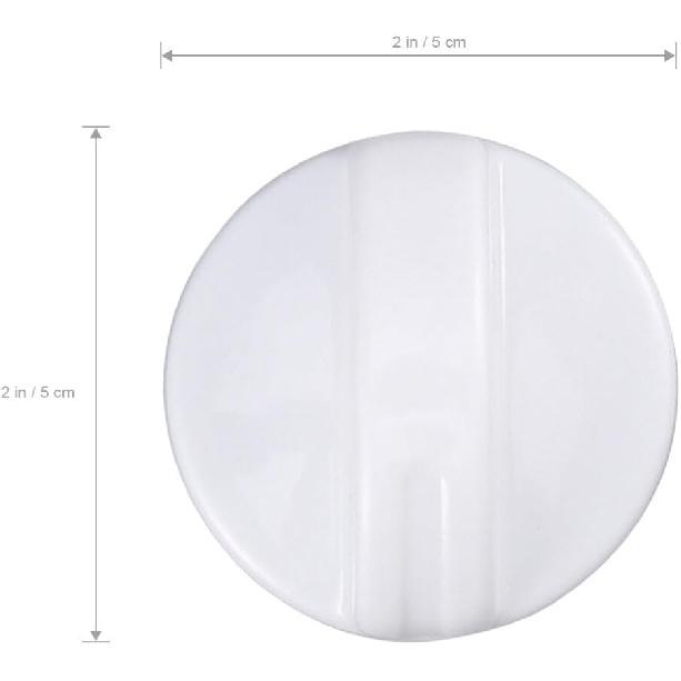 VOSAREA Ручка таймера Сушилка Стиральная машина Стиральная машина Поворотная ручка управления таймером Универсальная ручка переключателя Запасная часть (белый)