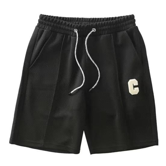 Мужские шорты с завязками на талии, однотонные, свободного кроя, быстросохнущие, спортивные шорты, прямые брюки длиной до колена