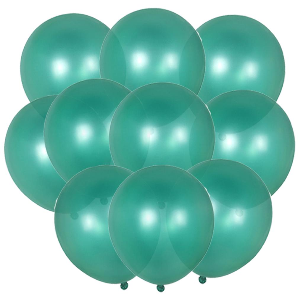 10PCS Gold Silver Metal Latex Confetti Balloons Baby Shower Wedding New Year Birthday Party Decorations Matte