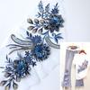 Sew Mesh Embroidery Flower Lace Patch Polyester Embroidered Fabric Stickers  Clothing