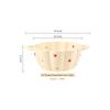 Dishes and Dishes Set Ceramic Underglaze Color Binaural Flower Love Pumpkin Cute Instant Noodle Bowl Household Simple and Modern