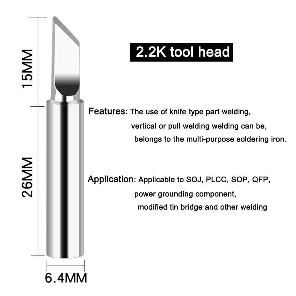 Комплект из 5 предметов 936, сварочный стол, электрическая паяльная головка 900M, внутренний нагревательный элемент Luotietou, острый кончик ножа, внутренний диаметр 6,5 мм