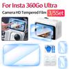 3/5 Набора 2 шт./Набор Закаленное Стекло Пленка Для Insta 360 Go Водонепроницаемая Устойчивая к Царапинам Пленка для Камеры Защитная Пленка для Экрана Камеры от Царапин