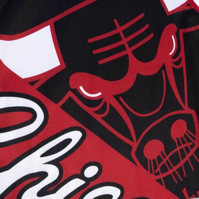 Débardeur De Basket-ball M&N Big Face 5.0 Chicago Bulls - Homme - Sans Manche - Multicolore - Blanc - Respirant