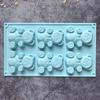 Bear Molds For Chocolate Baby Shower Molds 6-Grid Silicone Fondant Molds Bear Cand Mould Baby Shower Chocolate Molds For Cakes