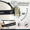 Мощный налобный фонарь COB LED, водонепроницаемый, с USB-C зарядкой, 18650, EDC, для улицы, туризма, рыбалки, кемпинга