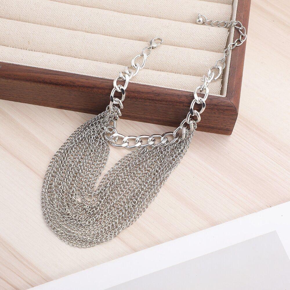 Multi Layer Punk High Heels Anklet Metal Chain Multilayer Anklet Chains Beach Barefoot
