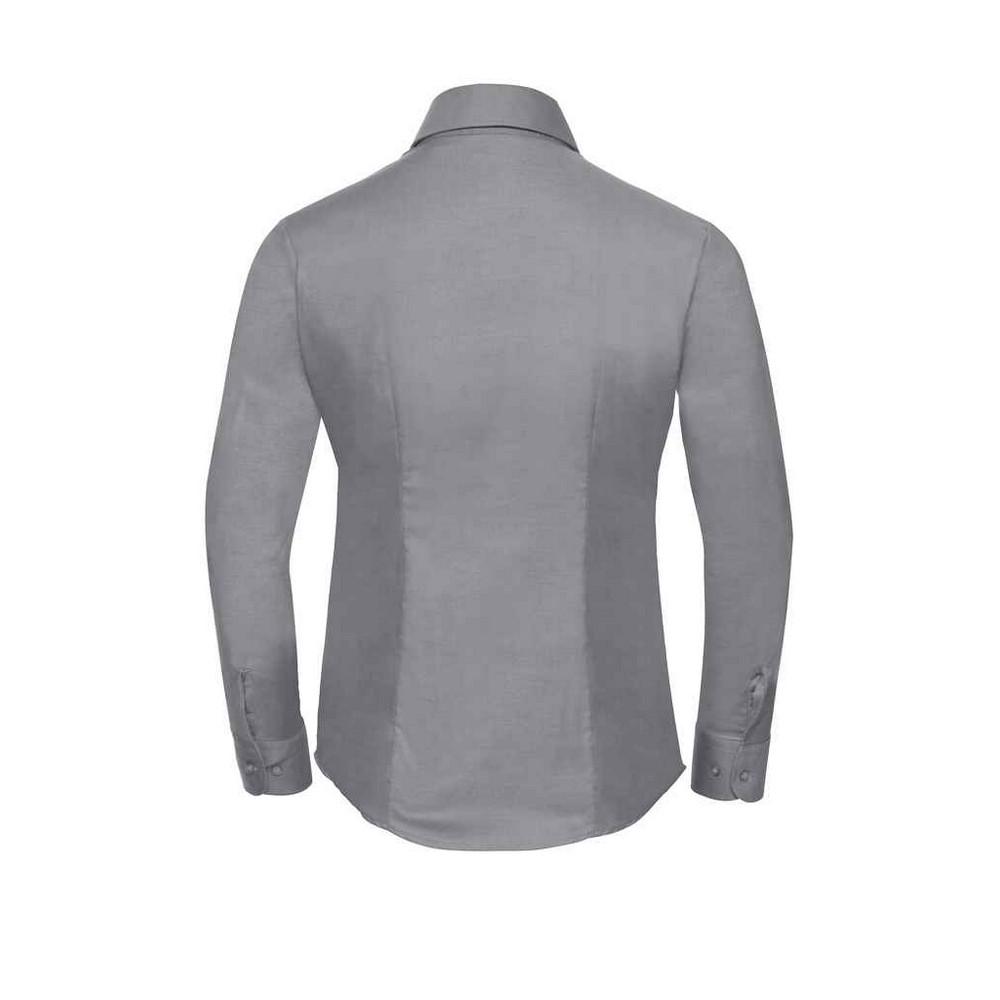 Russell Женская/женская оксфордская рубашка с длинными рукавами, не требующая особого ухода