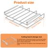 Under Cabinet Cutting Board Organizer Holder Kitchen Hanging Chopping Board Pot Lid Kitchenware Storage Rack Stainless Steel