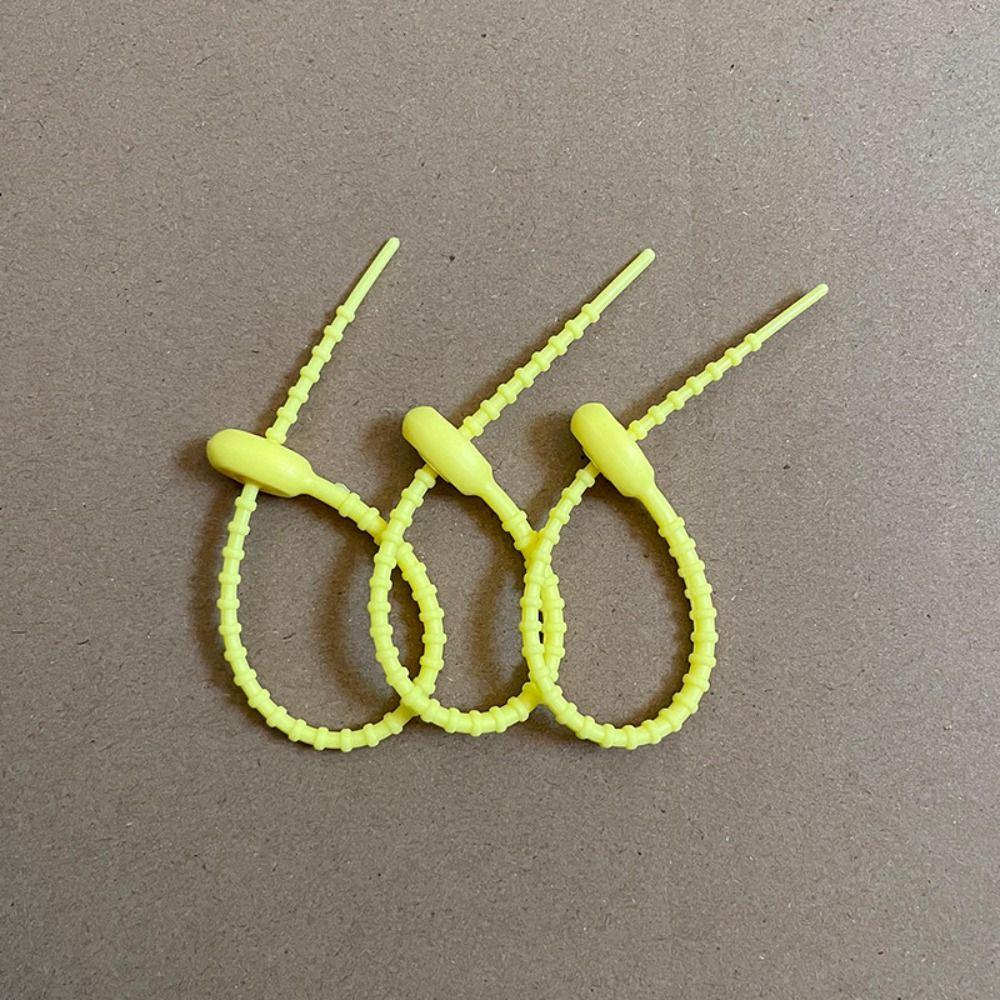 3 PCS Candy Colors Silicone Tie Silicone Material Key Lanyard Bag Accessories Lanyard