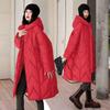 Women Oversized Thicken Down Cotton Jacket Winter Chinese Style Hooded Coat Female Cotton Warm Parker Overcoat