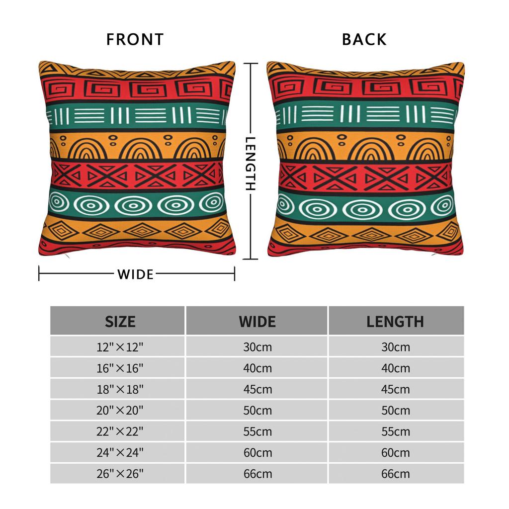 Ethnic Pattern Pillow Case Comfy Pillow Cover For Sofa Car Home Decor Cute Funny Pillowcases