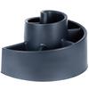 Black spiral plastic garden flower stand 53x43.5x32.5 cm