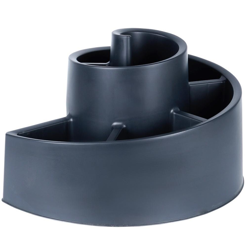 Black spiral plastic garden flower stand 53x43.5x32.5 cm