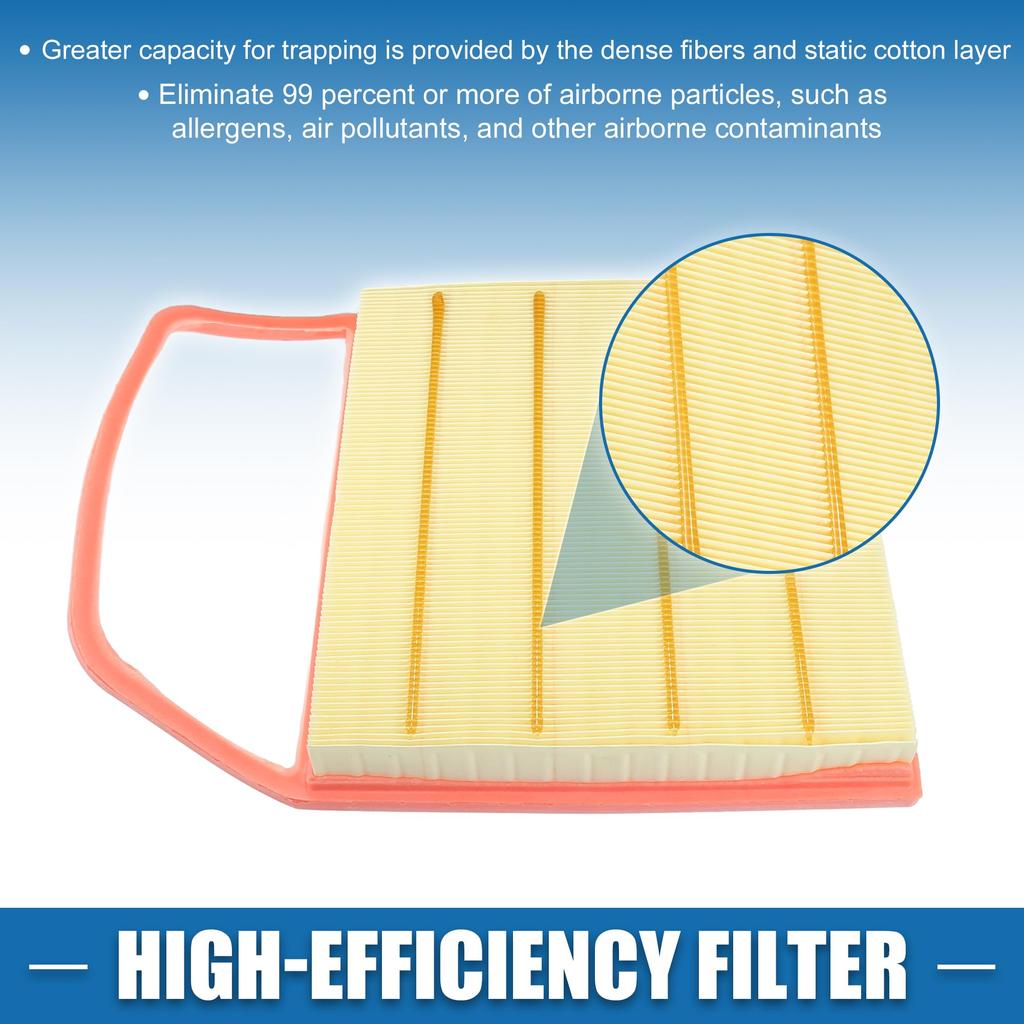 ABSOPRO Engine Air Filter 13717556961 for BMW 135i 335i 528i 535i and Z4 No. (2008-2011), (2007-2012), (2008-2010), (2008-2010), (2009-2016).