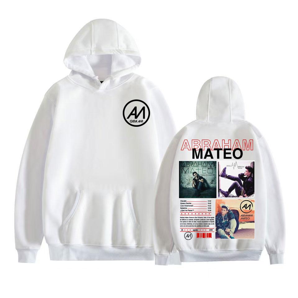 Rapper Abraham Mateo Music Album Graphic Hoodies Men's Clothing Vintage 90s Hip Hop Sweatshirts Fleece Oversized Hoodie Pullover