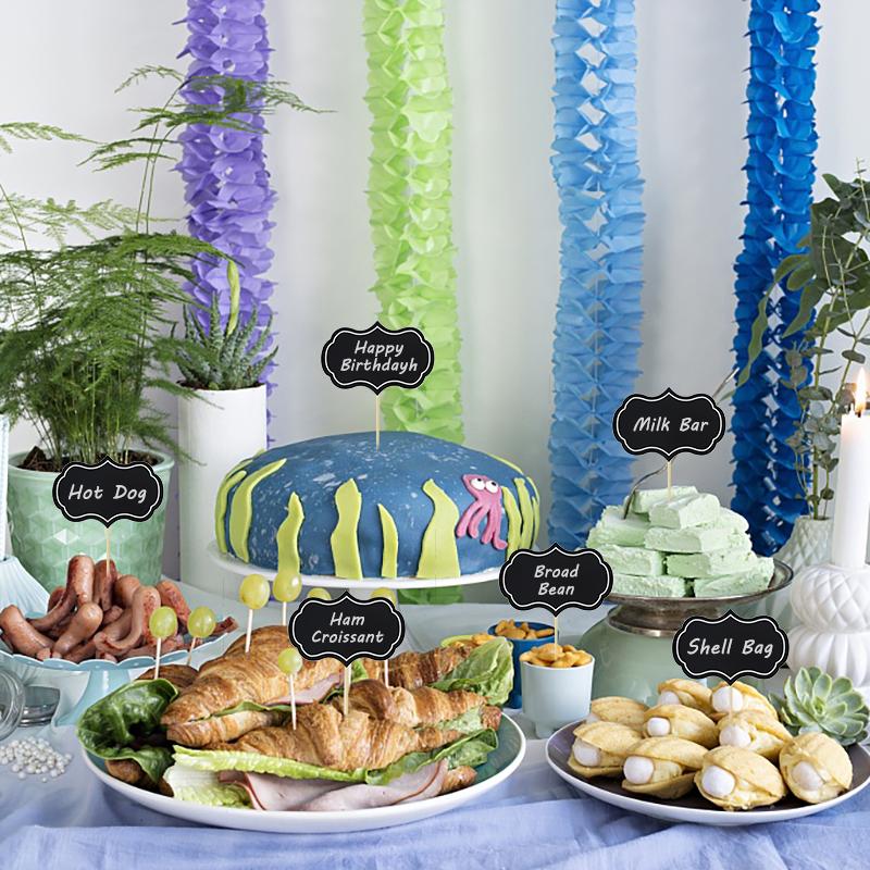 24 шт. Мини-топперы для кексов в виде классных досок, таблички для фуршета, десертов, тортов, зубочистки, свадебная вечеринка, рождественские украшения