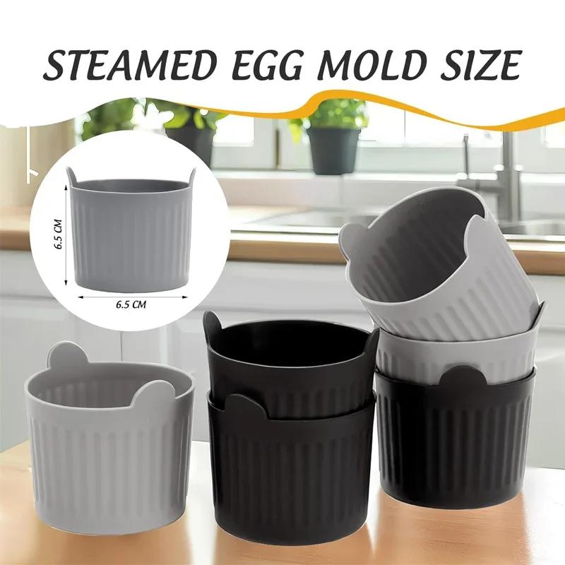 1-20x Air Fryer Egg Poacher Cups Silicone Egg Cooker Mold Custard Tart Desserts Cake Baking Tools Muffin Cases Kitchen Supplies