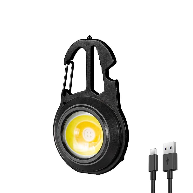 Мини COB LED Фонарик Многофункциональный Портативный Брелок Фонарик Карманный Рабочий Фонарь Наружный Туризм Рыбалка Аварийный Фонарь